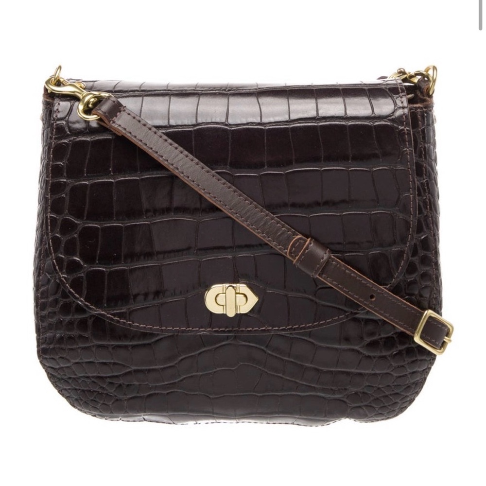 Clare V Turnlock Louis - Kalamata Croco Original: $445 - Picture 2 of 12